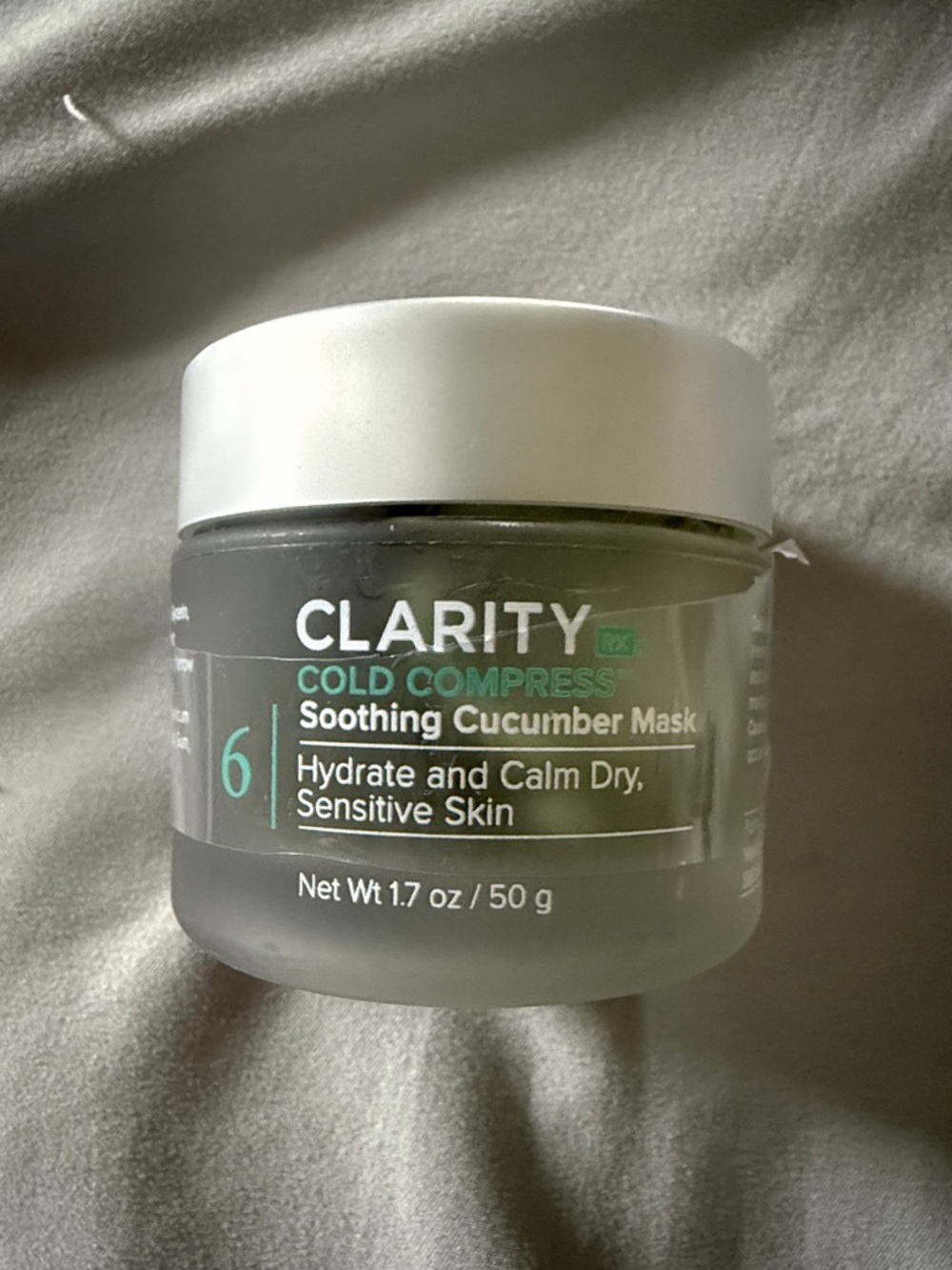 Clarity Cold Compress Soothing Cucumber Mask — Green